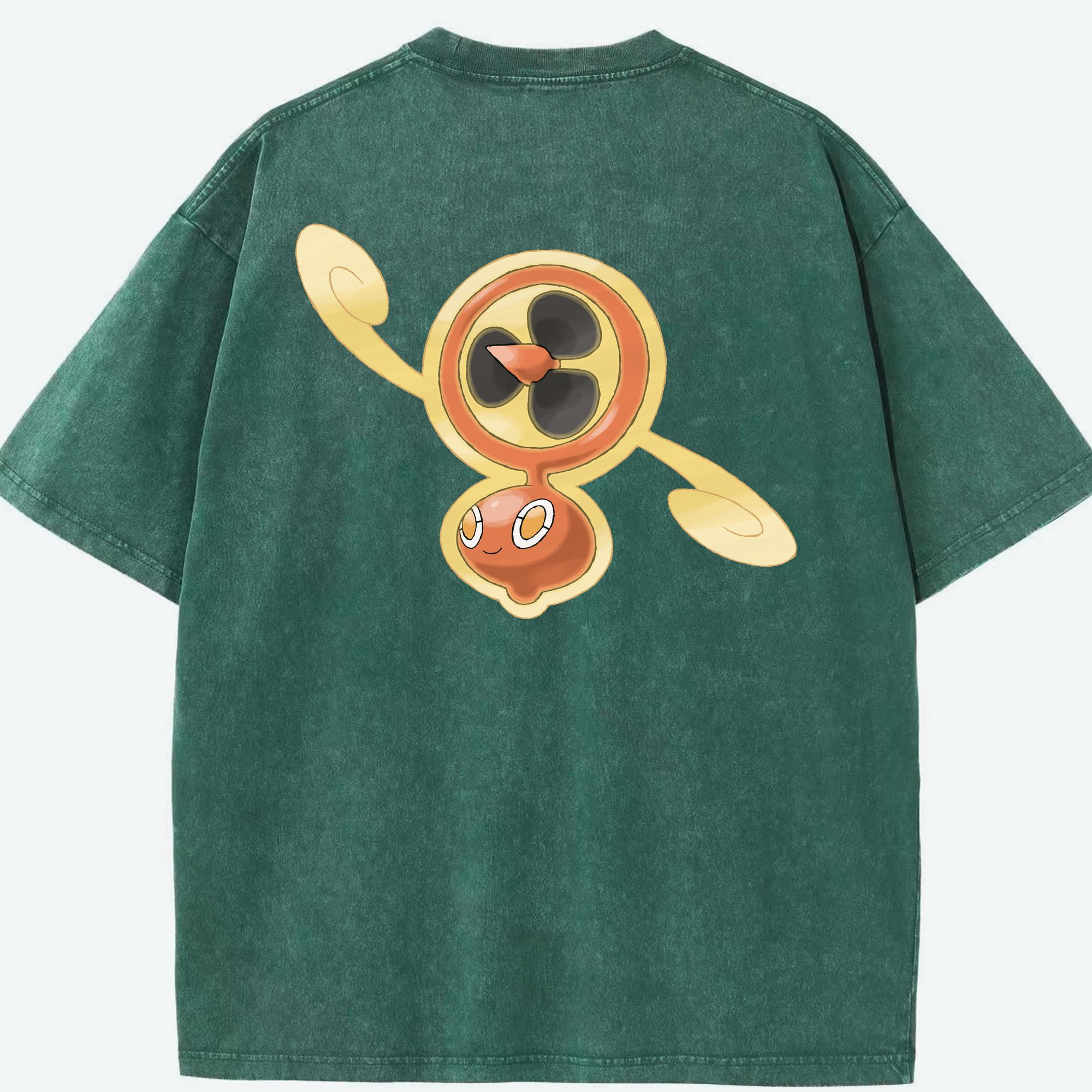 （画像用） ポケットモンスター Pokémon 綿100% ヴィンテージ風 半袖Tシャツ（背面プリント）